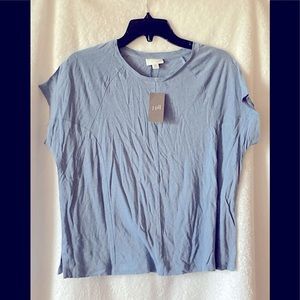 NWT JJill lite blue scoop neck sleeveless top